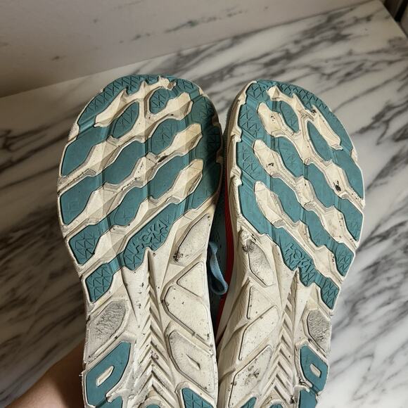 Hoka One One Womens Clifton 8 Blue Running Shoes Sneakers Size 9.5B - Picture 5 of 11